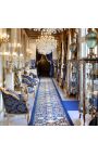 Louis XV style display cabinet with marquetry and gilded bronze