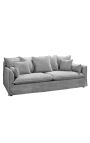Sofa 3 kohta CELESTE kroonitud hall samet