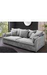 Sofa 3 kohta CELESTE kroonitud hall samet