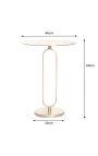 Sidebord BENI i metallgull