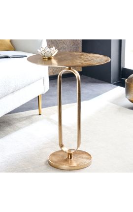 Table d'appoint BENI métal couleur doré