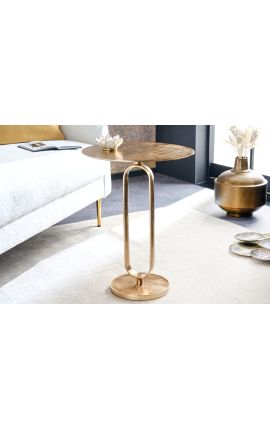 Sidobord BENI i metallguld färg