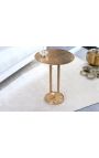 Sidebord BENI i metallisk gylden farve