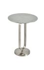 Table d'appoint BENI métal couleur argenté