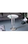 Table d'appoint BENI métal couleur argenté