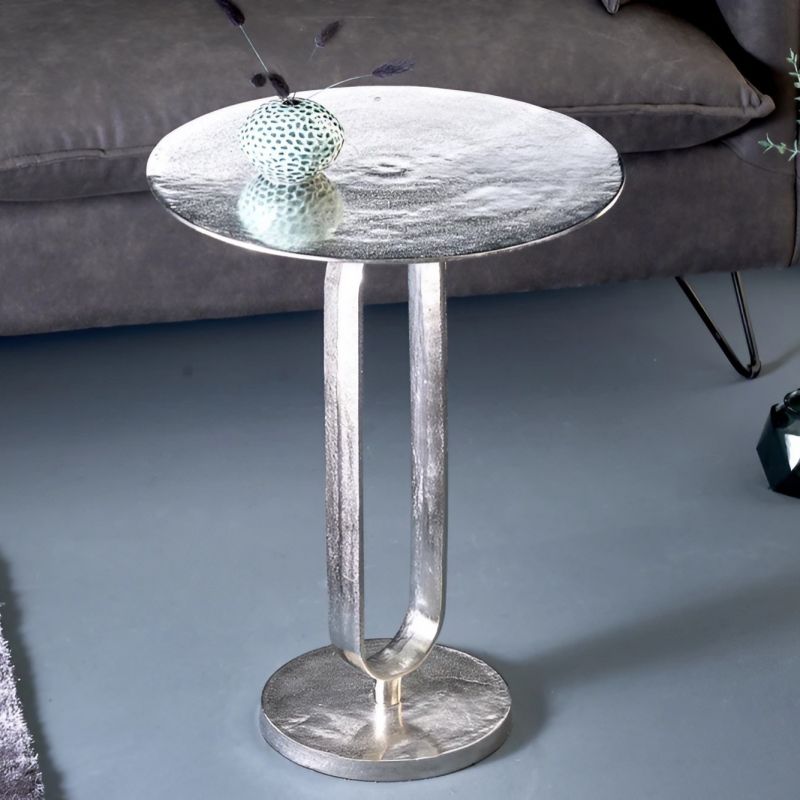 Beni Color Side table BENI in metal silver color