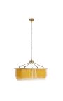 ANNI zeitgenössischer Kronleuchter von 80 cm lange metall gold farbe