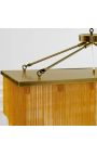 ANNI zeitgenössischer Kronleuchter von 80 cm lange metall gold farbe