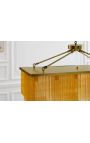 ANNI zeitgenössischer Kronleuchter von 80 cm lange metall gold farbe