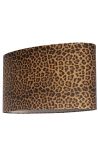 Owalna aksamitna lampka z wzorem leopardowym 60 cm