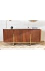 4-porta GABBY mango sideboard com base dourada - 160 cm