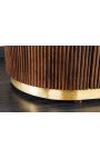 4-dørs GABBY mango sideboard med hvid marmor top - 180 cm