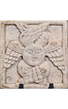 Sandstone bassorilievo &quot;i Serafini&quot; su base nera