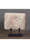 Sandstone stele Chypriote on black base Primitive regard