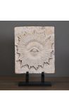 Large stone stele on black base Eye of providence