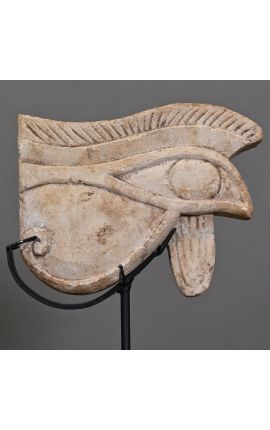 Grande amuleto in pietra sulla base nera &quot;Oudjat degli occhi&quot;