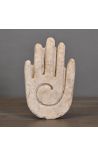 Amuleto de piedra grande en base negra Oudjat