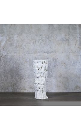 Kip vaze "Duhovni troglodit" bel keramični material