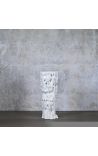 Sculpture Organic printing white ceramic