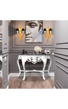 Grande applique murale en bronze de style Louis XVI
