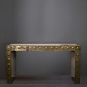 Large console in oxidized mirrors "Murano" - 165 cm