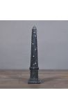 Obelisk s včelami vytesaný v 40 sivých mramoroch cm veľkosť M