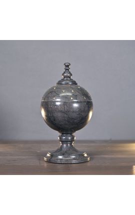 Urna d'api d'oro in marmo nero/grigio