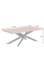 DAMY akasietafel med sort metalbase - 110 cm