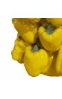 Jarrón de pimienta amarillo en porcelana esmaltada