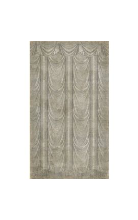 Papel de parede panorâmico &quot;Drape cinza&quot; - 350 cm x 200 cm