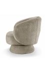 Design JOEY tooli 1970ndatest aastatest lokkised taupe kangast