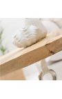 Mesa lateral "ANCHOR" madera de aluminio y manguier superior
