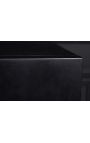 CERCOLAZIONE Credenza Manguier a 4 porte in oro e nero con circolari modello in 3d