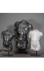 Sculpture "Torso of Hermes" black on black metal support - 6