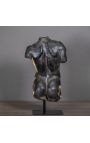 Sculpture "Torso of Hermes" black on black metal support - 8