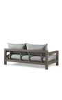 Sofa s dva mjesta "Nai Harn" bežne tkanine i tamnog aluminijuma