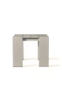 Table d'appoint "Nai Harn" de couleur taupe en aluminium