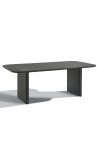 Rektangulärt matbord Aruban grå aluminium - 205 cm