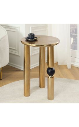 Tabella laterale &quot;Palla nera&quot; di alluminio oro