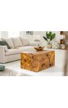 Couchtisch aus massivem Teakholz - 90 cm