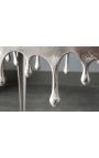 Masa laterală pătrată "TOPITE" aluminiu de argint - 50 cm