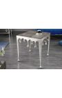 Masa laterală pătrată "TOPITE" aluminiu de argint - 50 cm