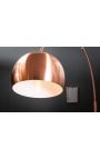 Lampada da terra 170-210 cm di metallo spazzolato di rame