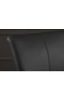 Conjunto de 2 poltronas de jantar "SO" design de couro preto