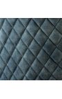 Set de 2 scaune baroc moderne, spătar de diamant, albastru şi aur