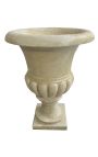 Liela Medici vāze vecumā baltā marmora – 75 cm