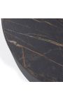 Coffee table "Cabana" of grey aluminium with top ceramic marble look