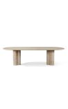 Veldig stort matbord Fino beige travertin - 274 cm
