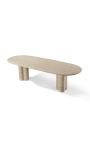 Meget stort spisebord "Fino" beige travertin - 274 cm