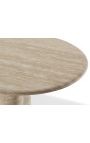 Erittäin suuri ruokapöytä "Fino" leikattu beige-travertiini - 274 cm